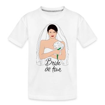 BRIDE ON TOUR BLACK 2 - Kids' Premium Organic T-Shirt - white - Front