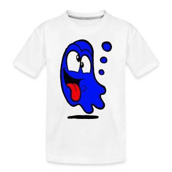 Konfuzius blau - Kinder Premium Bio T-Shirt - Weiß - Vorne