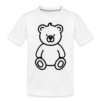 Ours en peluche - T-shirt bio Premium Enfant - blanc - Devant