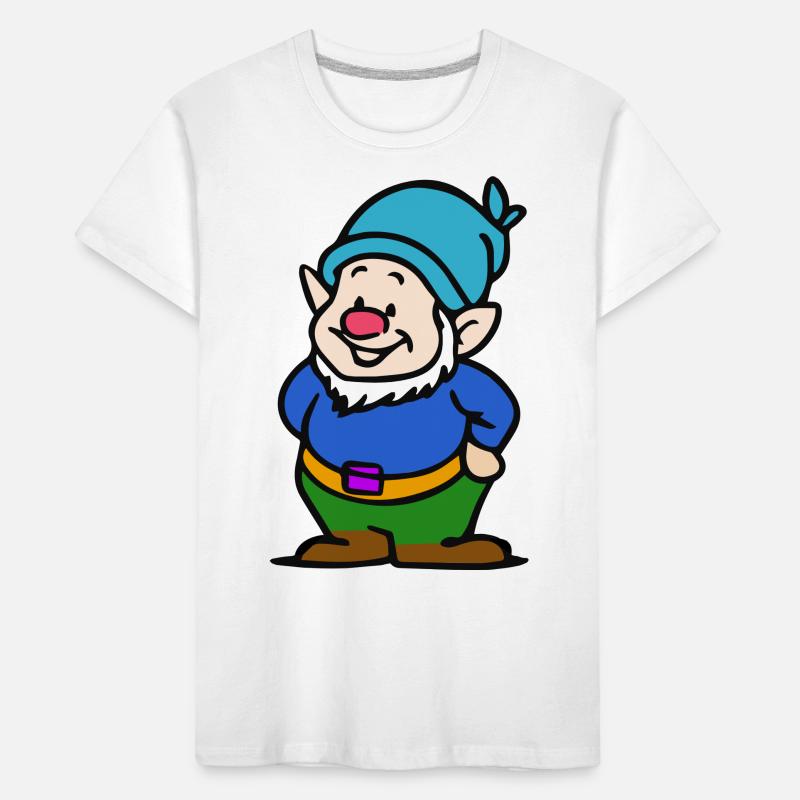 Zwer mit blauer Mütze Kinder Premium Bio T-Shirt
