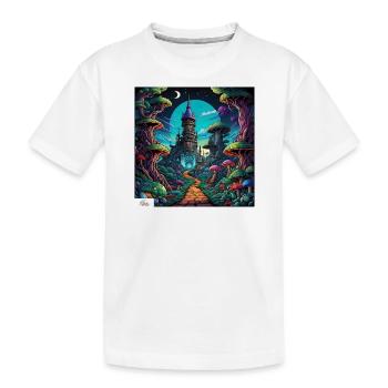 Fantasy land dreamscape - Kids' Premium Organic T-Shirt - white - Front