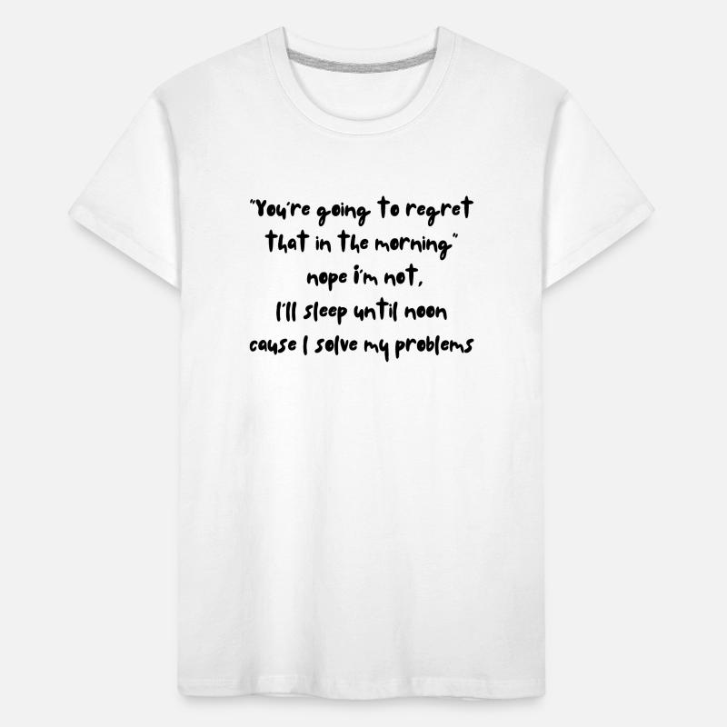 Solving regrets Kids' Premium Organic T-Shirt