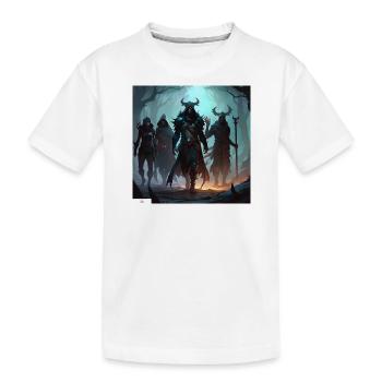 Magier & Zauberer Freunde - Kinder Premium Bio T-Shirt - Weiß - Vorne