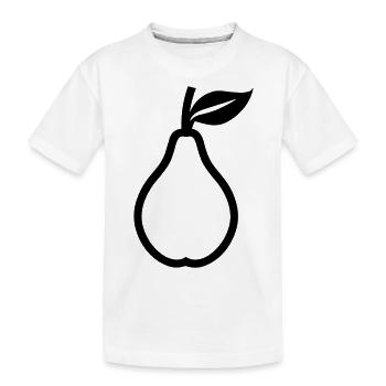 poire - T-shirt bio Premium Enfant - blanc - Devant