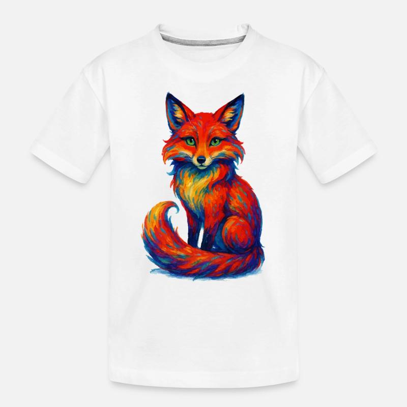 fuchs tier - Kinder Premium Bio T-Shirt - Weiß