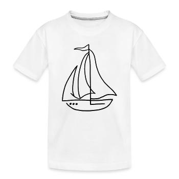 Voilier voilier - T-shirt bio Premium Enfant - blanc - Devant
