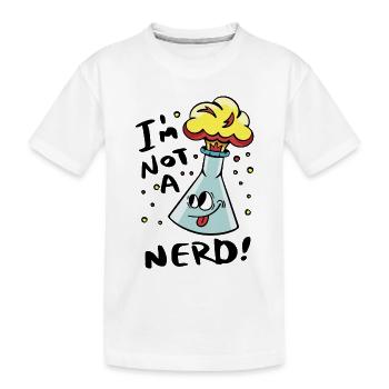 Je ne suis pas un nerd - T-shirt bio Premium Enfant - blanc - Devant
