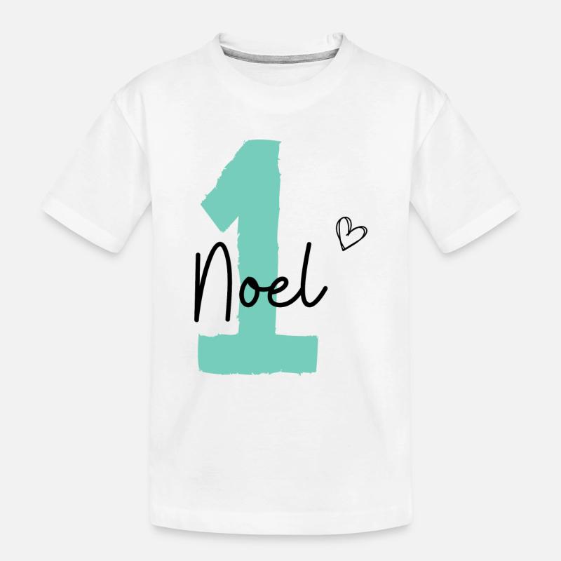 Noel eins - Kinder Premium Bio T-Shirt - Weiß