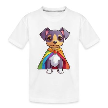 Chien de fierté | Couleurs de la fierté | LGBTQ+ | Adorable - T-shirt bio Premium Enfant - blanc - Devant