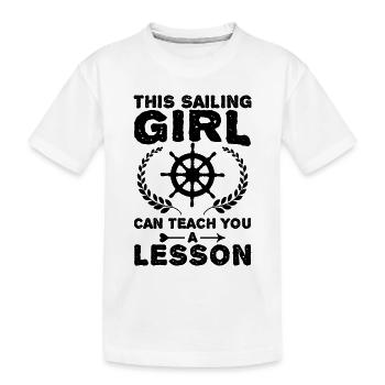 Navigateur - T-shirt bio Premium Enfant - blanc - Devant
