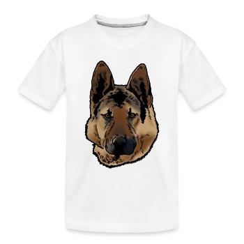 Berger allemand - T-shirt bio Premium Enfant - blanc - Devant