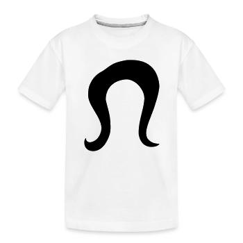 Frisur - Kinder Premium Bio T-Shirt - Weiß - Vorne