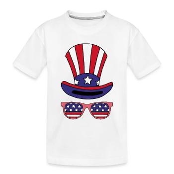Das ist Amerika! - Kinder Premium Bio T-Shirt - Weiß - Vorne