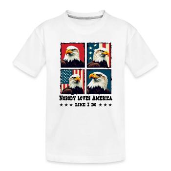 Pygargue à tête blanche - T-shirt bio Premium Enfant - blanc - Devant