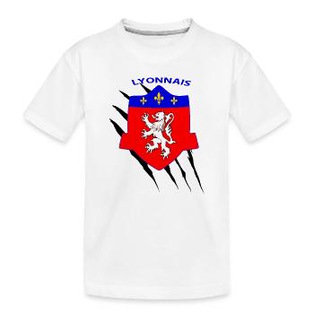 Lyon - Kinder Premium Bio T-Shirt - Weiß - Vorne
