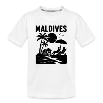Malediven Maldives - T-shirt bio Premium Enfant - blanc - Devant