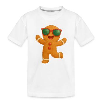 Lunettes de soleil Pain d’épices Fun - T-shirt bio Premium Enfant - blanc - Devant