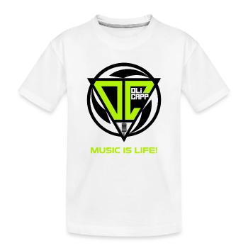 OLI CAPP - MUSIC IS LIFE LOGO - T-shirt bio Premium Enfant - blanc - Devant
