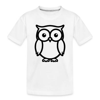 chouette - T-shirt bio Premium Enfant - blanc - Devant