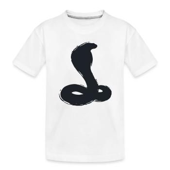 Mascotte Cobra Silhouette Snake eSport - T-shirt bio Premium Enfant - blanc - Devant