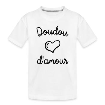 doudou d amour - T-shirt bio Premium Enfant - blanc - Devant