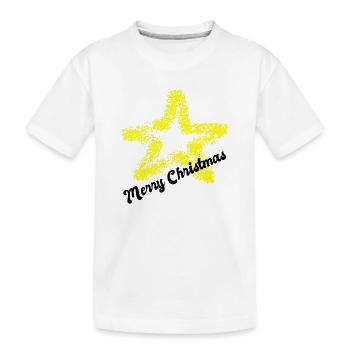 Christmas Poinsettia Christmas - Kids' Premium Organic T-Shirt - white - Front