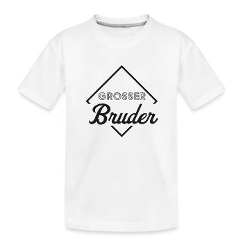 Grosser Bruder - Kinder Premium Bio T-Shirt - Weiß - Vorne