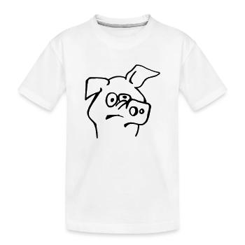 Blöde Sau - Kinder Premium Bio T-Shirt - Weiß - Vorne