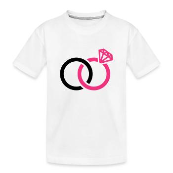 Rings - Kids' Premium Organic T-Shirt - white - Front