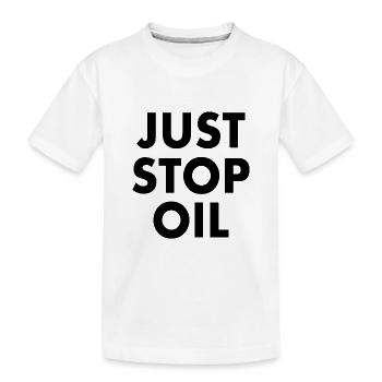 Just stop oil - T-shirt bio Premium Enfant - blanc - Devant