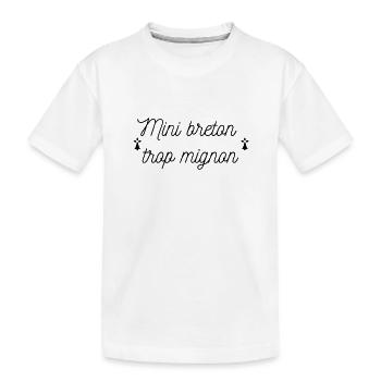 Breton trop mignon Logo - T-shirt bio Premium Enfant - blanc - Devant