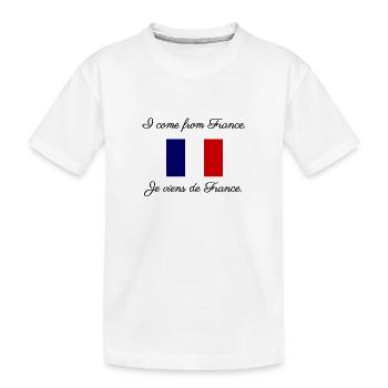 I come from France I / Je viens de France I - T-shirt bio Premium Enfant - blanc - Devant