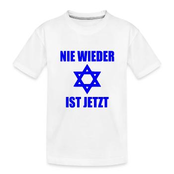 Nie wieder ist jetzt - Kinder Premium Bio T-Shirt - Weiß - Vorne