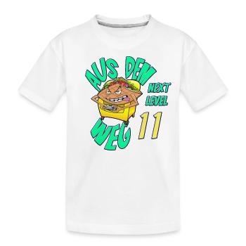 11. Geburtstag Gamer Döner Kebab Illustration - Kinder Premium Bio T-Shirt - Weiß - Vorne