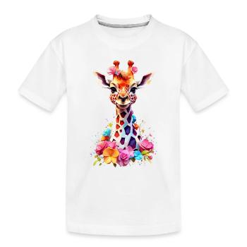 Girafe V1 24 02 - T-shirt bio Premium Enfant - blanc - Devant