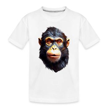 Singe Singe V24 09 - T-shirt bio Premium Enfant - blanc - Devant
