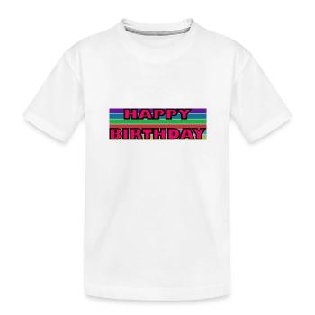 JAHRESTAG. ALLES GUTE ZUM GEBURTSTAG!. ALLES GUTE ZUM GEBURTSTAG!. - Kinder Premium Bio T-Shirt - Weiß - Vorne