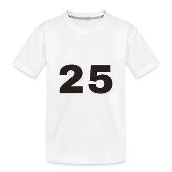 25 - Kids' Premium Organic T-Shirt - white - Front