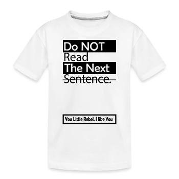 Drôle - Drôle - Dire - Dire drôle - T-shirt bio Premium Enfant - blanc - Devant