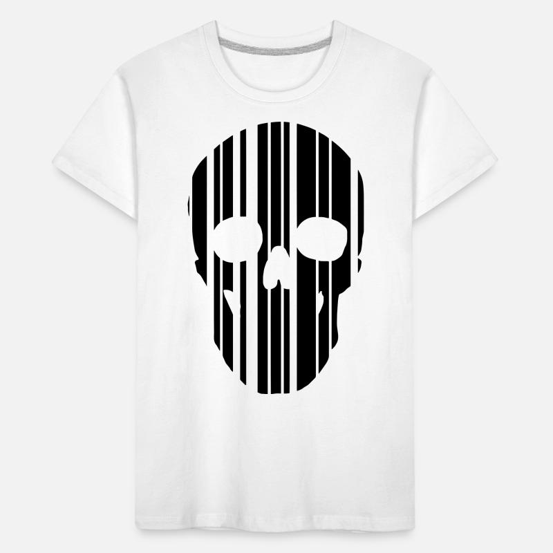 Barcode Schädel Kinder Premium Bio T-Shirt