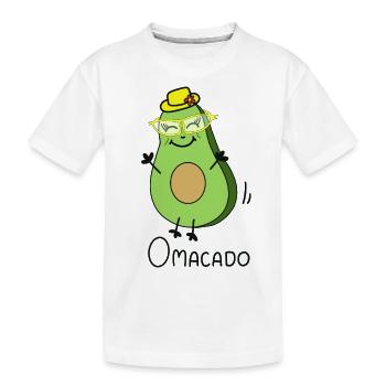 Omacado - Oma Avocado Familien fotoshooting - Kinder Premium Bio T-Shirt - Weiß - Vorne