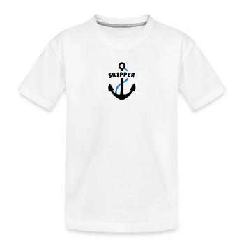 Skipper - Kinder Premium Bio T-Shirt - Weiß - Vorne