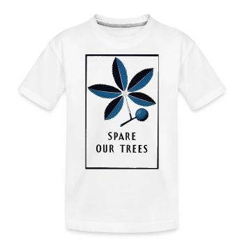 nature bleue - T-shirt bio Premium Enfant - blanc - Devant