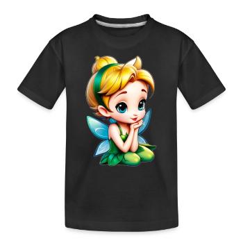 Petite Fée 6 - T-shirt bio Premium Enfant - noir - Devant