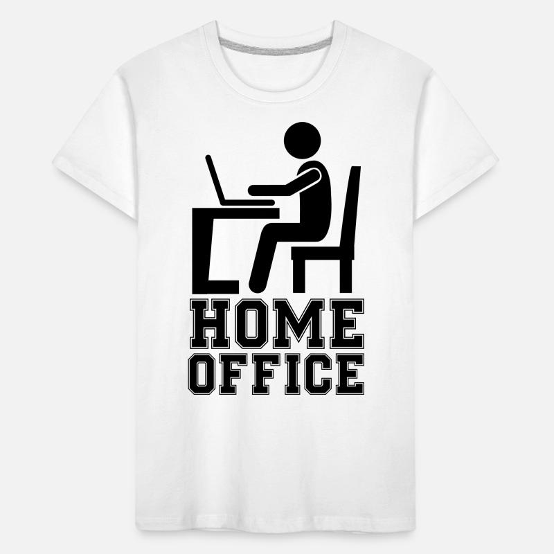 computer work home office Kids' Premium Organic T-Shirt