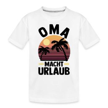 Vacancier Grand-mère Mamie - T-shirt bio Premium Enfant - blanc - Devant