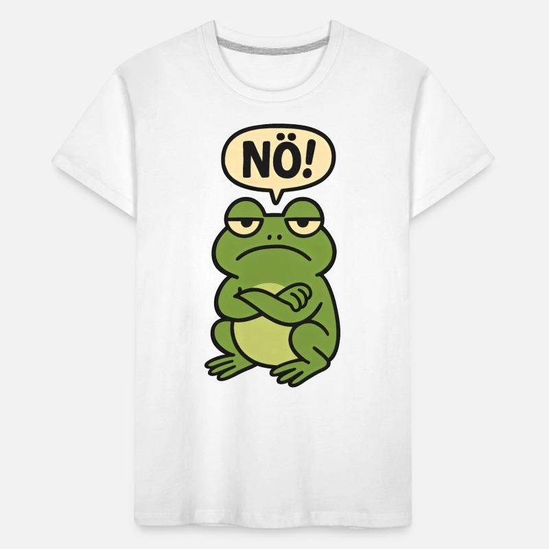 Statement Nope Frog Just No Kids' Premium Organic T-Shirt