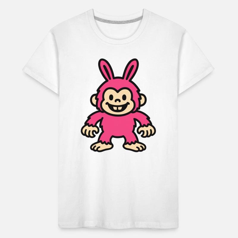 Rabbit Monkey Kids' Premium Organic T-Shirt