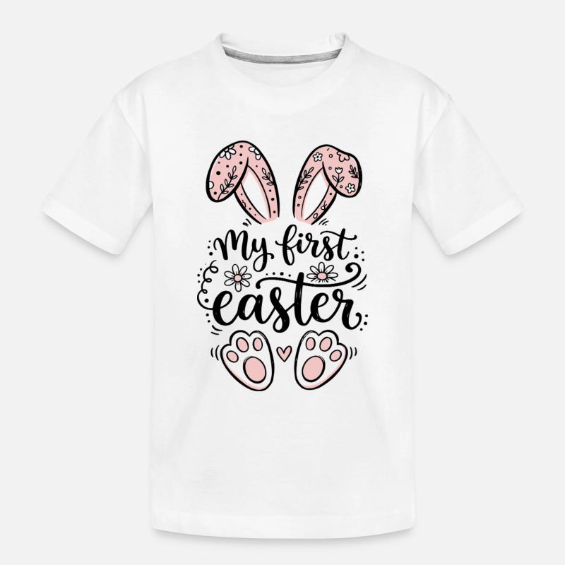 My First Easter - Easter Bunny - Kids' Premium Organic T-Shirt - white