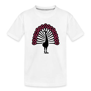 Paon - T-shirt bio Premium Enfant - blanc - Devant